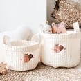 thumbnail image 3 of Soft Textured Cotton Storage Basket for Versatile Household Organizing, 3 of 8