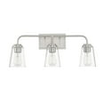 thumbnail image 2 of Trade Winds Lighting 3-Light Bathroom Vanity Light In Brushed Nickel, 2 of 7
