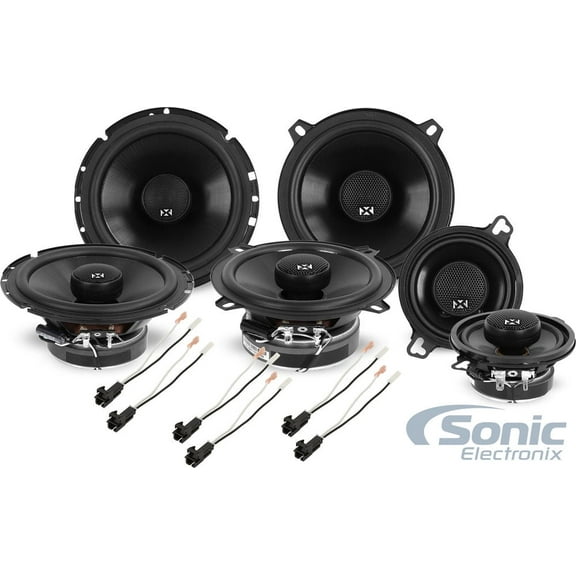 NVX Front Rear Dash Coaxial Car Speaker Upgrade Kit for 2000 and Up Chevy Trailblazer 600W Peak