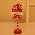 thumbnail image 2 of Christmas Vintage Lights North Pole Sign LED Light Street Sign F, 2 of 5
