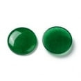 thumbnail image 2 of 20pcs Natural Malaysia Jade Cabochons Dyed Flat Round 18x4mm, 2 of 3