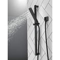 thumbnail image 2 of DELTA FAUCET 51567-BL H2Okinetic Single Setting Slide Bar Hand Shower Handshower, Matte Black, 2 of 3