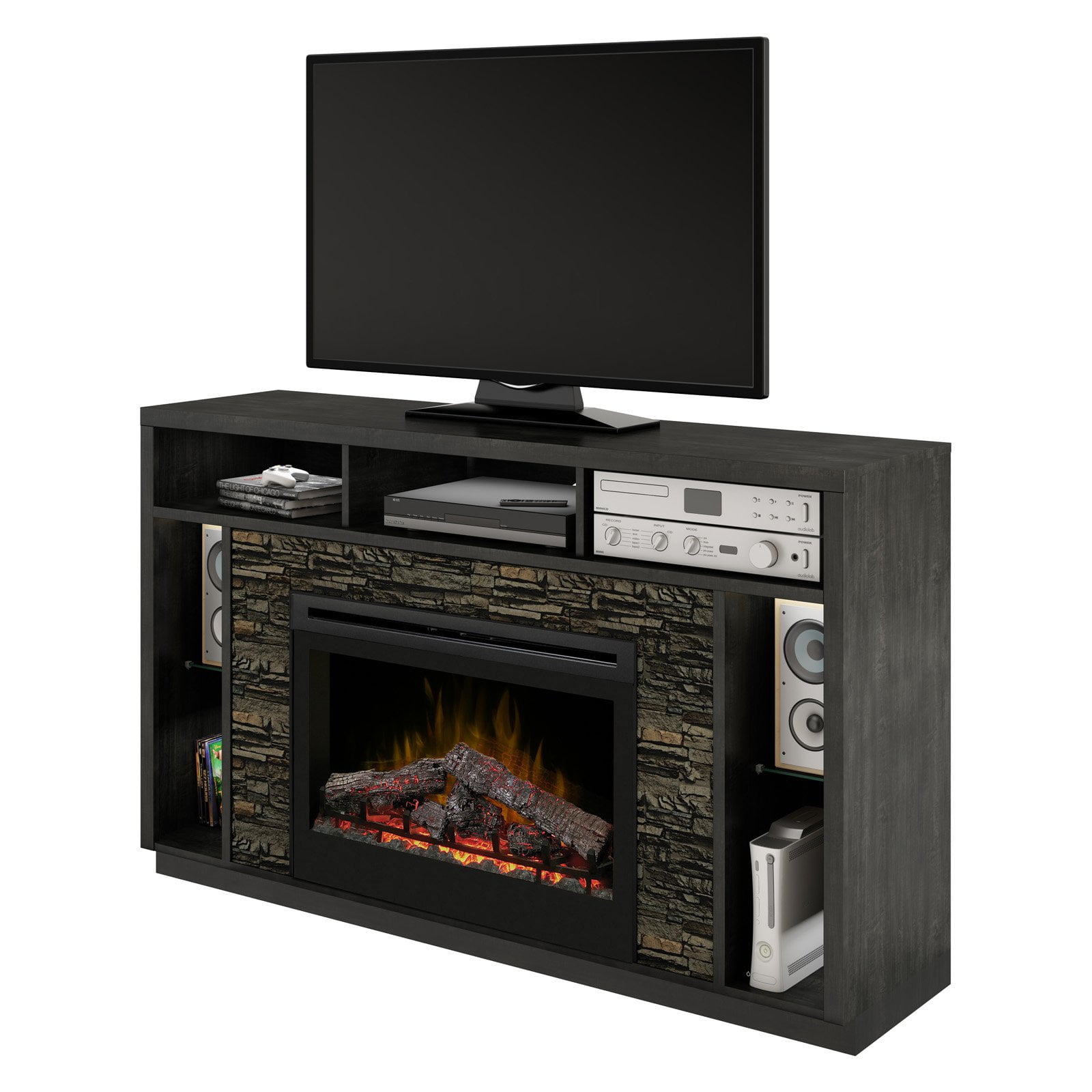 Dimplex Joseph Fireplace TV Stand with DF Series Firebox Anthracite