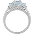 thumbnail image 2 of FB Jewels 14k White Gold Aquamarine & .05 CTW Diamond Ring Size 7, 2 of 2