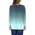 thumbnail image 5 of TQWQT Girls Gradient Print Long Sleeve Shirt Girls Tops Kids Crewneck Tshirts Size 10-12 Cute Graphic Tween Girls Clothes Winter Outfits, 5 of 5