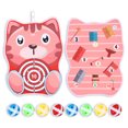 thumbnail image 1 of Bangcool Kids Game Dart Board Set Animal Double Sided Dart Board Game Sticky Ball Game, 1 of 10