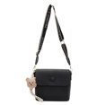 thumbnail image 5 of Bolso de mujer sencillo de color sólido retro, nuevo bolso de hombro ancho con correa de hombro elegante de textura de alta gama de verano 2025, 5 of 5