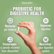 NaturalSlim Good Flora Probiotic Supplement for Digestive Health - 60 Capsules