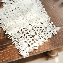 OUNONA 2Pcs White French Style Lace Table Mat Decorative Wedding Party Placemat