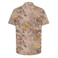 thumbnail image 4 of AHTJRT Stylish Men's Camouflage Print Button Down Short Sleeve Shirt Khaki S, 4 of 5