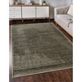 thumbnail image 2 of Linon Vintage Luster Power Loomed Microfiber Polyester 5'x7'6" Rug in Gray, 2 of 6