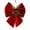 B, variant on Christmas Velvet Bow, Xmas Bow with Pine Cones Pine Needles Berries | Festive Atmosphere Decoration, Hanging Rope Design, Stable Structure, 2 Size Options for Fireplaces Christmas Tree Decor