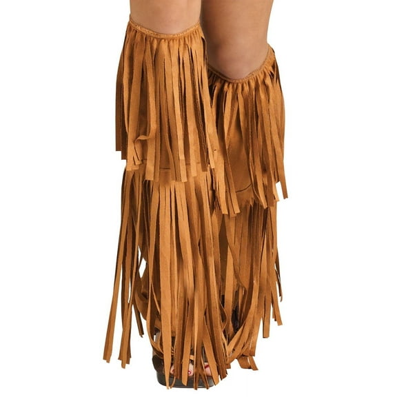 Fun World Women's Hippie Fringe Boot Covers, Multi, Standard
