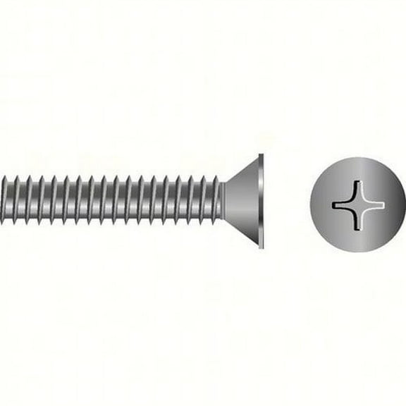 SeaChoice  00306; 5/16-18X 1-1/4 Phillips Head Flat Machine Screw Stainless Steel25
