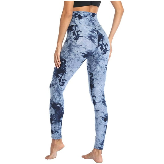 KDFJPTH Women Print High Waist Casual Ankle Slim-Leg Leggings