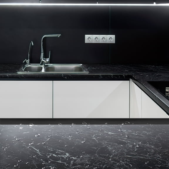 Tineasur Silicone Water Blocking p Baffle Kitchen Sink Edge Splash Guard 1Pack