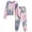 Grey&pink, variant on Arshiner Girls 2 Piece Outfits Kids Tie Dye Sweatsuits Set Long Sleeve Shirt and Pants Set