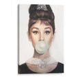 thumbnail image 1 of Cuadro decorativo Fashionista - Audrey Hepburn bubblegum en canvas tamaño 80 x 120 cm Canvas Lab Canvas forma vertical tamaño 80 x 120, 1 of 2