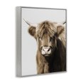 thumbnail image 3 of Stupell Industries Rustic Lodge Highland Cattle Close-Up Gray Framed Giclee Art, 16 x 20, by Danita Delimont, 3 of 8