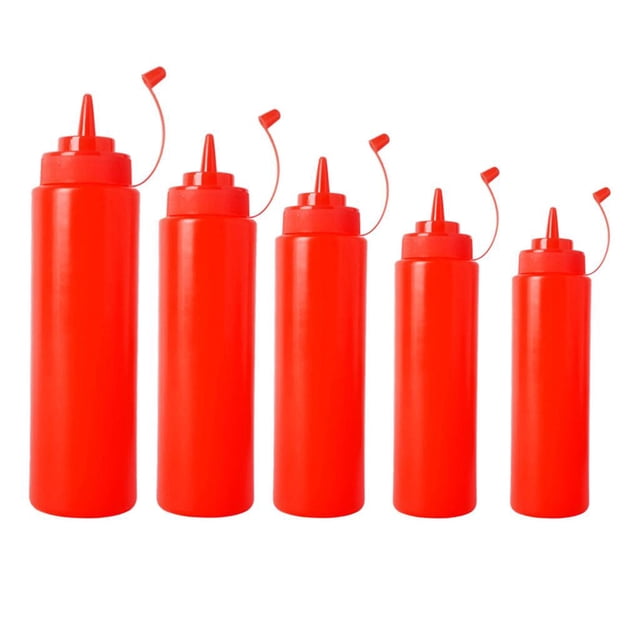 5 piezas de de Embrague antiadherente Lave con jabón Enjuague Rojo Gloria Squeeze botella