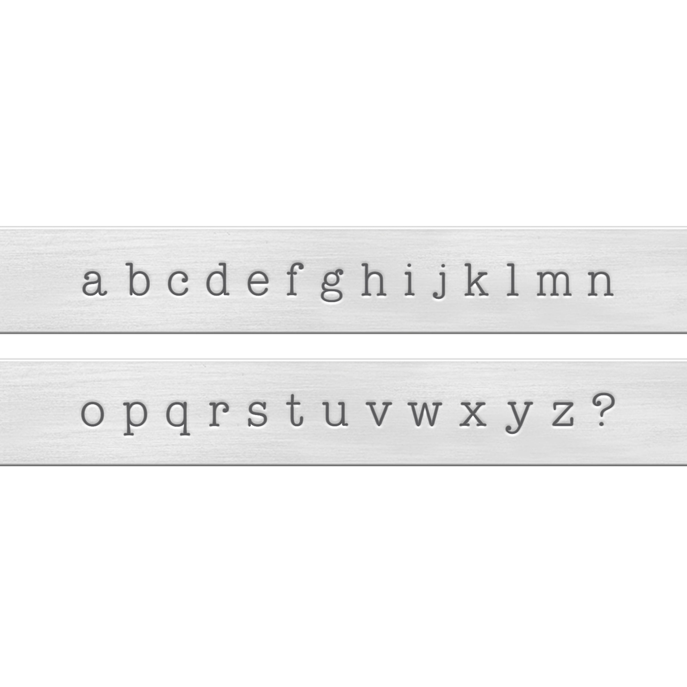 ImpressArt Typewriter Lowercase Letter Stamps - 3mm