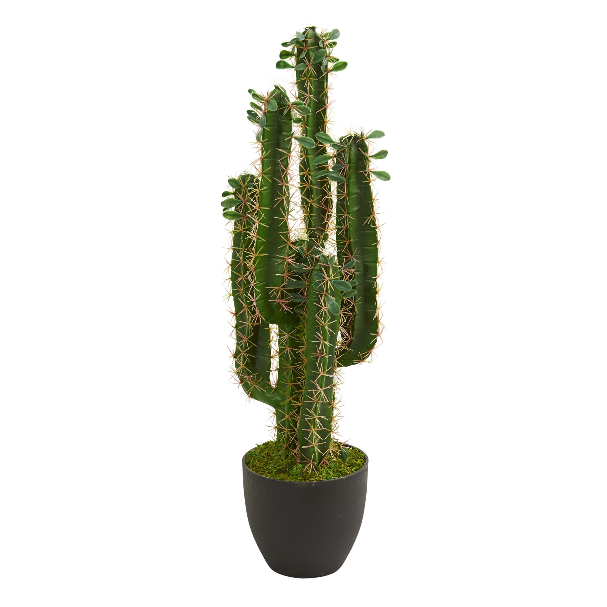 Nearly Natural 2.5ft. Cactus Artificial Plant, Green - Walmart.com ...