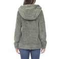 thumbnail image 3 of White Mark Women's Hooded Sherpa Jacket, 3 of 5