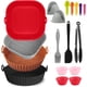 thumbnail image 1 of Silicona para Freidora de Aire, 14Pcs Moldes para Freidora de Aire, que Incluye 4Pcs Air Fryer Silicon y Guantes, Pinzas, Brocha de Aceite, Accesorios Air Fryer Reutilizable Antiadherente, 1 of 4