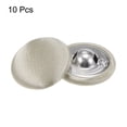 thumbnail image 4 of Uxcell 10 piezas 32L botón de tela cubierto de 20 mm redondo de metal para trajes, vestidos y blusas, beige, 4 of 6