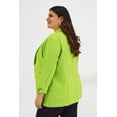 thumbnail image 3 of Blazer manga 3/4 Roman Fashion /Tallas Extras, 12255 (Verde limón) verde lima 36, 3 of 7