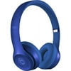 Refurbished Beats by Dr. Dre Solo2 Blue Sapphire Wired On Ear Headphones MJW32AM/A