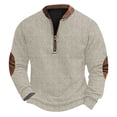 thumbnail image 2 of Blusas y camisas de manga larga con cuello redondo Sudadera con capucha de cuello redondo para hombre Jersey estampado Blusa de poliéster de manga larga para hombre, 2 of 4