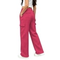 thumbnail image 6 of Glisme Little Girls Outdoor Athletic Pants Straight Leg With Pockets And Drawstring Autumn Casual Girls Baggy Trousers, 6 of 6