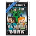 thumbnail image 3 of Minecraft - Beware Of The Dark Wall Poster, 14.725" x 22.375", Framed, 3 of 3