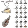 thumbnail image 4 of Hanging Ornament Keychain Cute Sleeping Angel Dog Wing Pendant Dog Gift, 4 of 4