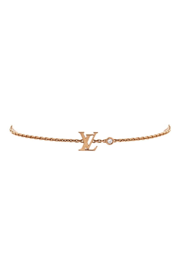 Pre-Owned Idylle Blossom LV Bracelet 18K Rose Gold with Diamond By Rebag