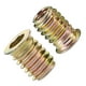 thumbnail image 1 of Insertos de tornillos de metal para madera, conectores de sujeción de muebles con ancho de zócalo hexagonal, tuercas para proyectos de carpintería, cabeza hexagonal interna con diseño de brida (50, 1 of 5