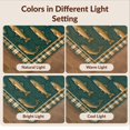 thumbnail image 7 of Design&I 2'x3' Washable Throw Rug Fish Bass Cabin Trout Wilderness Fishing Plaid Frame Clownfish for Hallway, Laundry Room, Low Profile Daily Traffic Ready Accent, 7 of 7