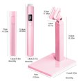 thumbnail image 2 of Mini luz ultravioleta para secar uñas, mini linterna con pantalla LED, 2 configuraciones de tiempo con soporte magnético, recargable por USB para manicura casera, 2 of 6