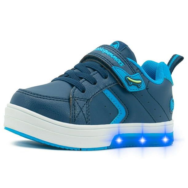 Tenis Bubble Gummers Luces Led Niño Marino 15-21 azul marino 21