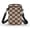 Checkered Flower Pattern, variant on FUIALDOLG Leopard Print Cell Phone Purse, Double Deck Over Shoulder Bags Polyester Adjustable Shoulder Strap Mini Crossbody Bags for Shop Travel