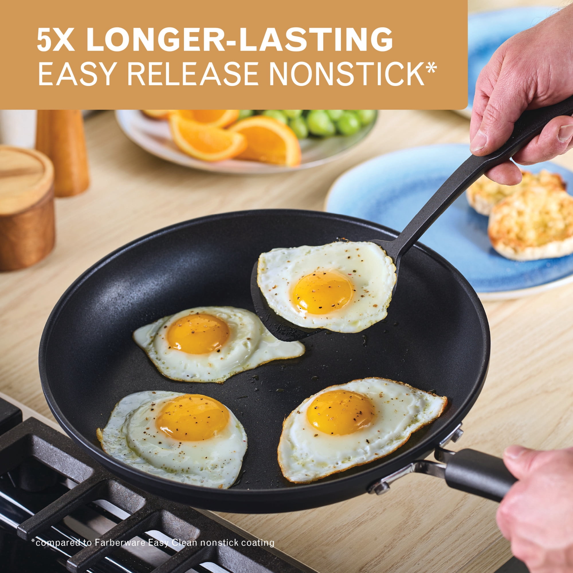 Farberware TrueCook 12.25 Inch Nonstick Frying Pan, Black