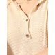 thumbnail image 5 of INSPIRE CHIC Vestido Mini Casual Sin Mangas con Capucha de Color Sólido de Punto para Mujeres L Albaricoque, 5 of 6