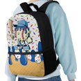 thumbnail image 4 of Yuyamidu Baseball Kids Backpacks for Boys Ice Cream School Backpack Polyester Schoolbags with Bottle Side Pockets, Students Supplies Teen Girls School Bookbag, 4 of 6