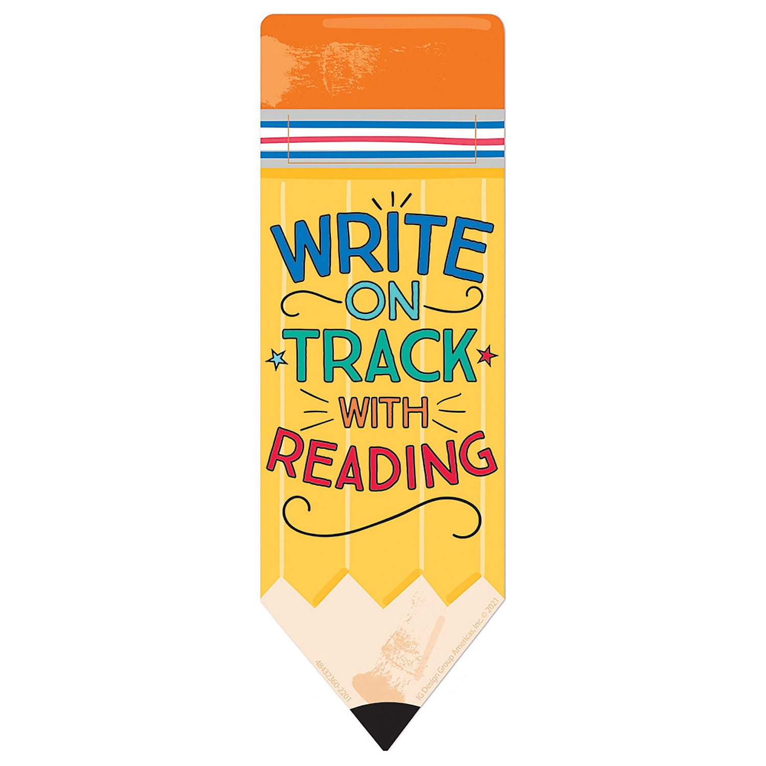 Eureka Pencil Write on Track with Reading Bookmarks, 36 Per Pack, 6 Packs
