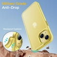 thumbnail image 3 of JETech Matte Case for iPhone 14 6.1-Inch, Shockproof Military Grade Drop Protection, Frosted Translucent Back Phone Cover, Anti-Fingerprint (Yellow), 3 of 6