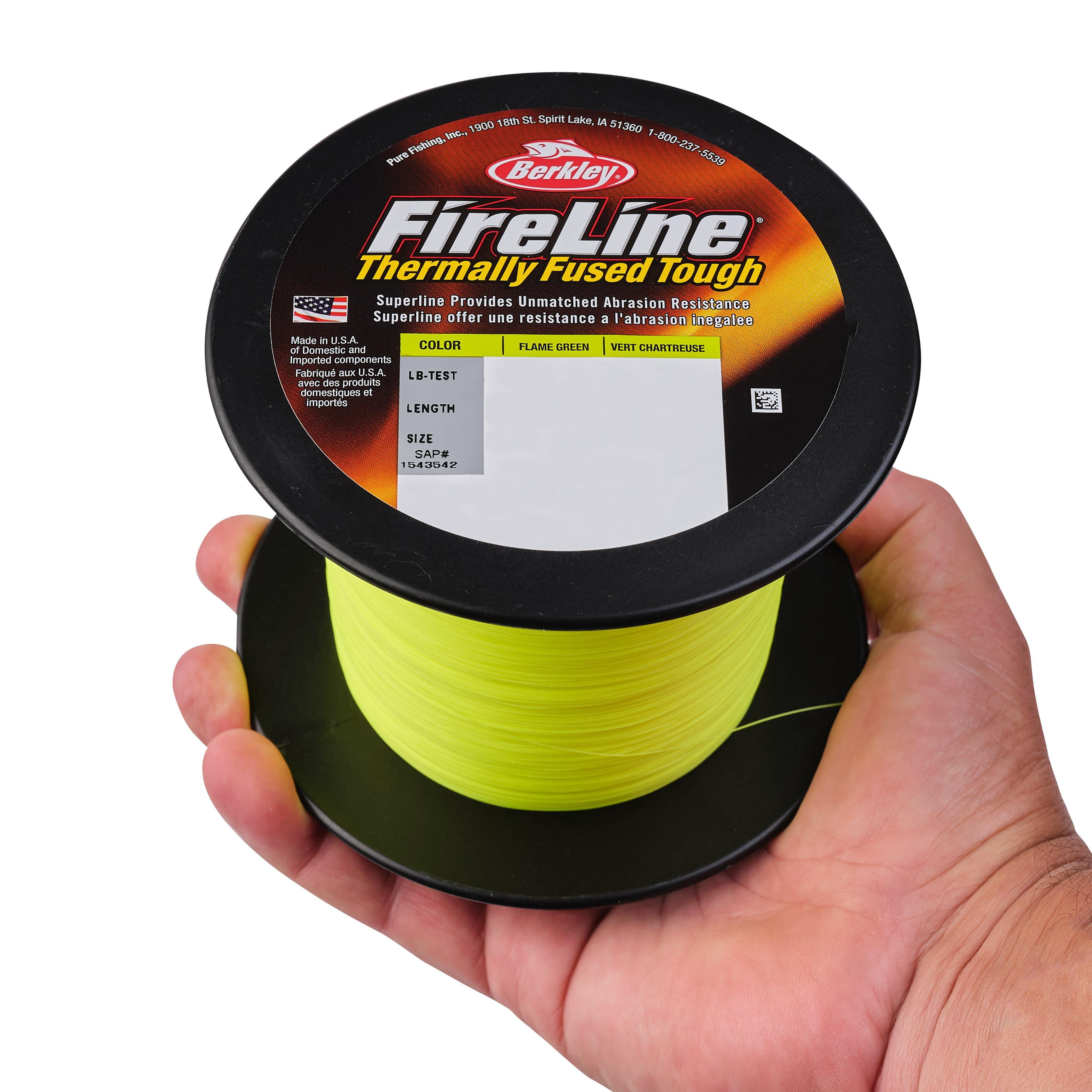 Berkley FireLine® Fishing Line, Flame Green, 14 lb Test Strength, 1500 yd