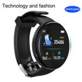 thumbnail image 2 of d18s reloj inteligente colorido pantalla táctil monitor de frecuencia cardíaca esfera redonda 1.3 pulgadas pulsera deportiva fitness tracker para exteriores, 2 of 4
