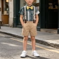 thumbnail image 6 of LvhaoGJOB Little Kids Boys 2-Piece Outfit Set - Multi-Pocket, 6 of 7