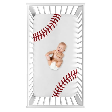 UPC: 0846480072409 | Baseball Patch Photo Op Fitted Crib Sheet by Sweet Jojo Designs